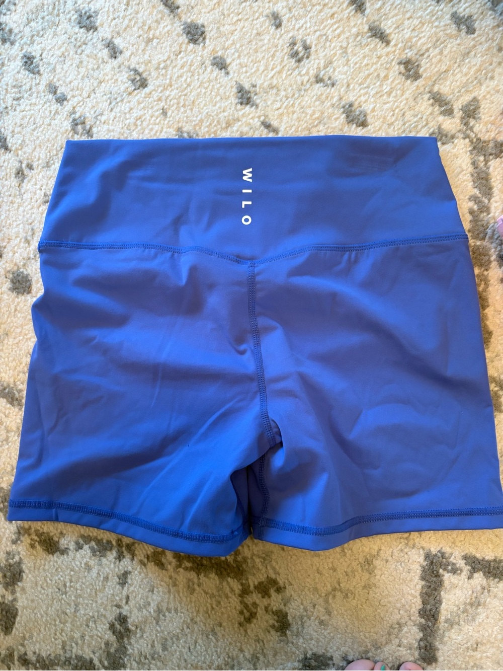 Wilo The Label Cobalt Blue High Waist Bike Shorts NWT - Size L